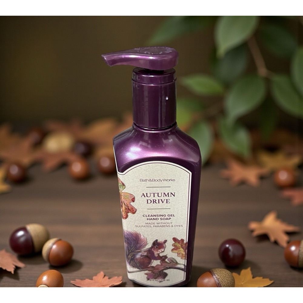 Bath & Body Works Autumn Drive Cleansing Gel Hand Soap‎ 8 oz Raspberry Vanilla